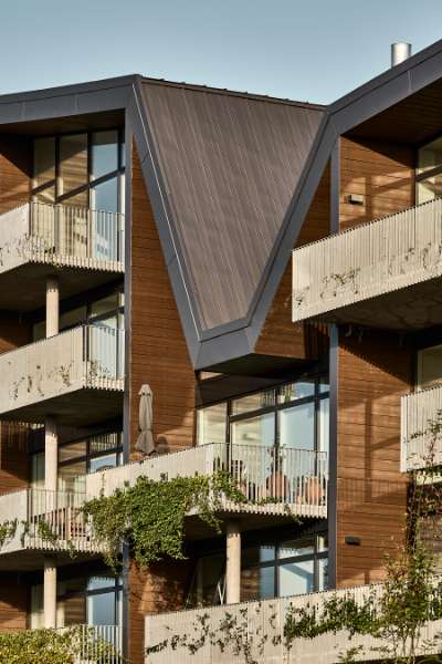 Amazing roof design using DS Nordic Click Seam, Udsigten - Vester Ringvej 45, 8600 Silkeborg